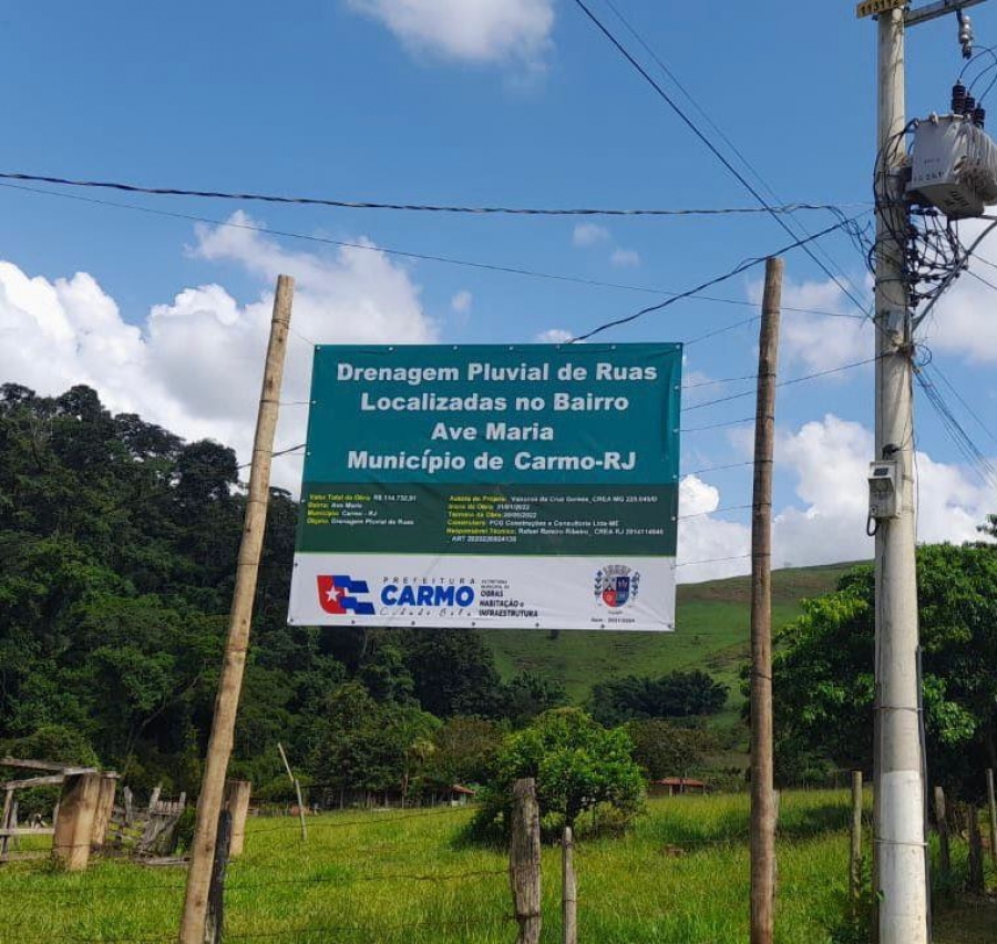 014 - Execução de Drenagem Pluvial de Ruas - Bairro AVE MARIA